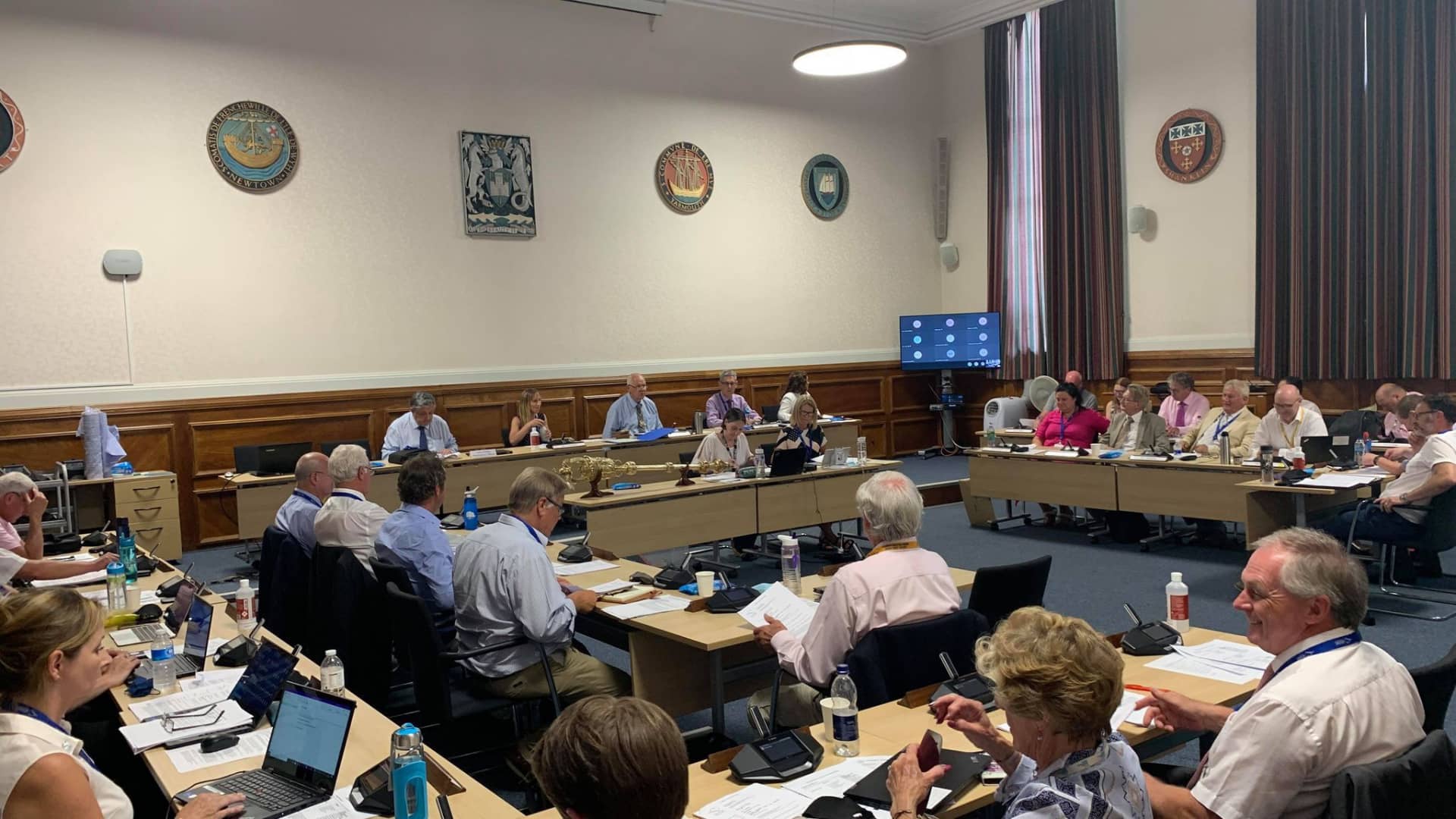 First non-socially distanced full council meeting