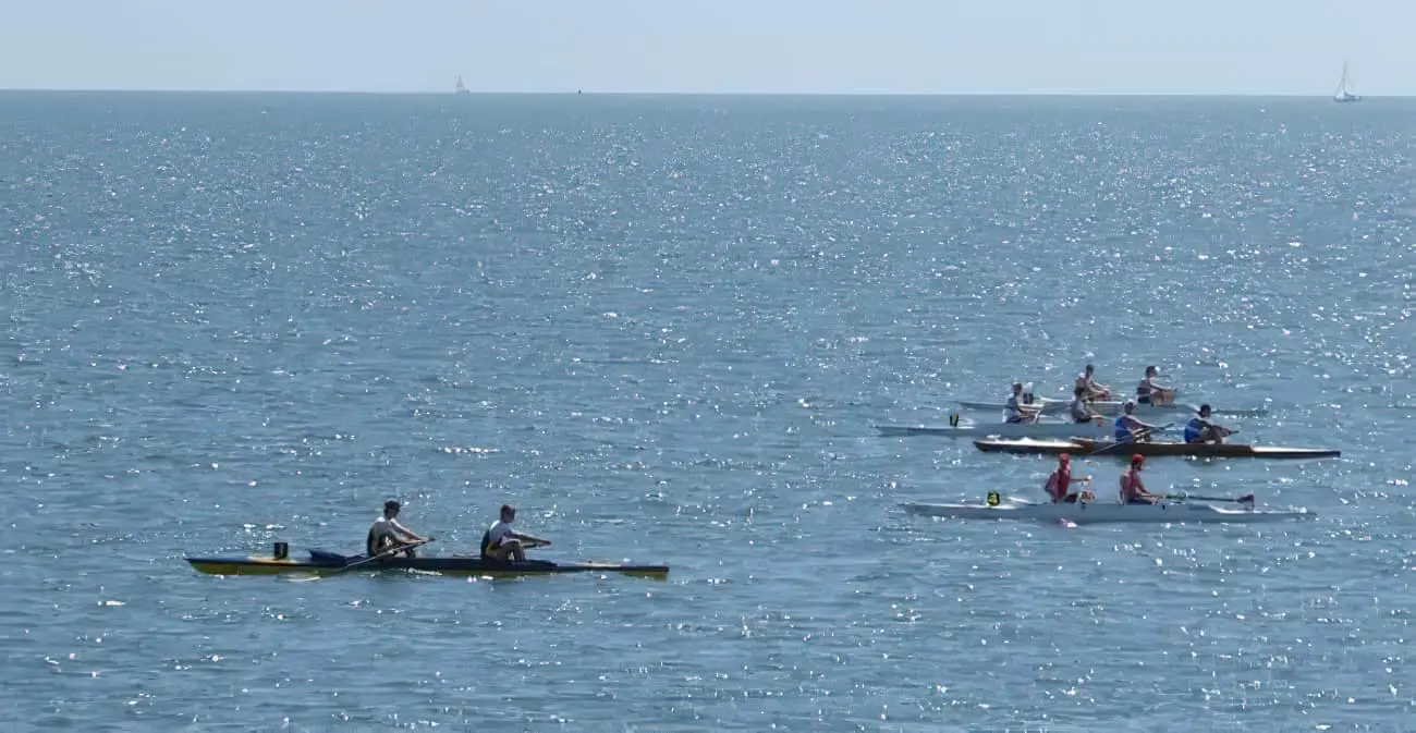 Newport Rowing Club team in the lead -17th july 2021