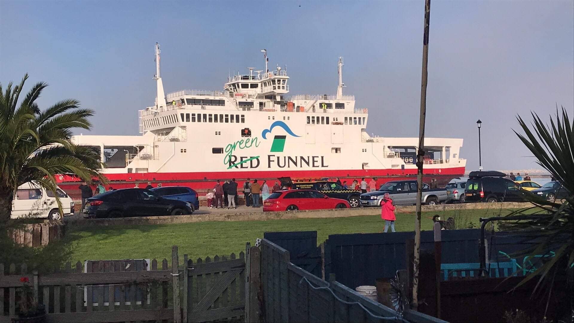 Red Falcon grounded in East Cowes