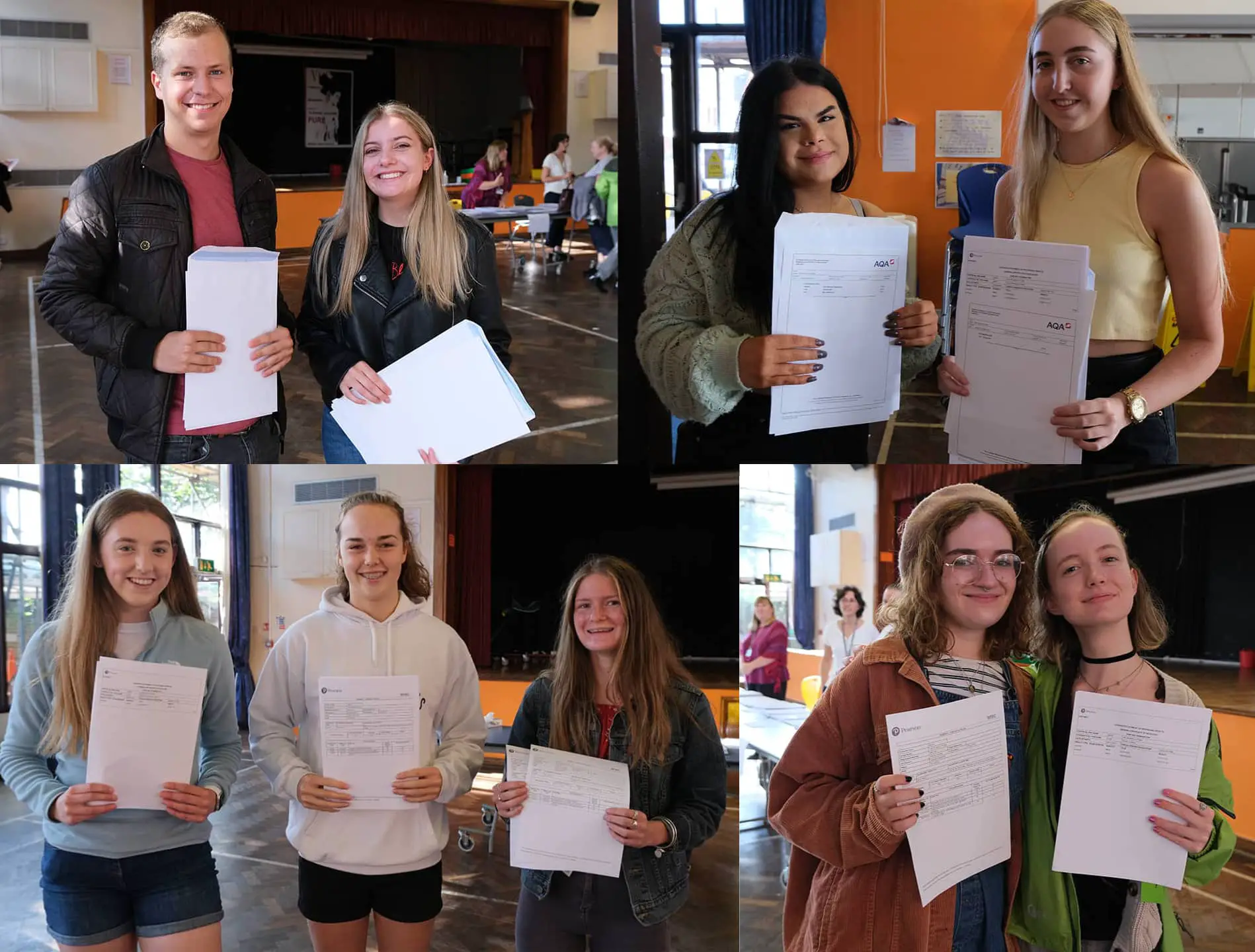 4 - Pupils at Island VI Form receiving their A-Level results