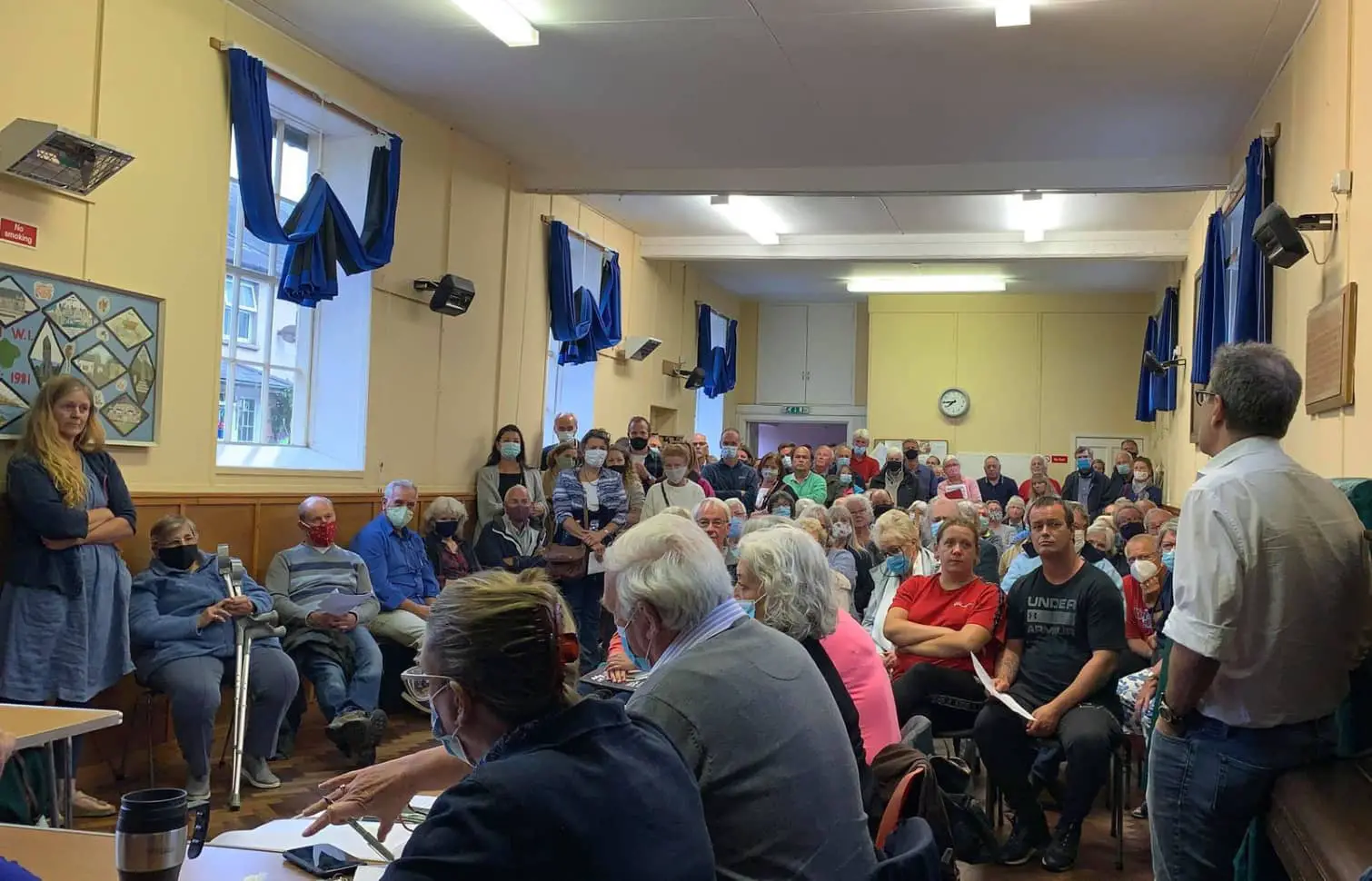 Bob seely speaking at Niton Parish Council Meeting
