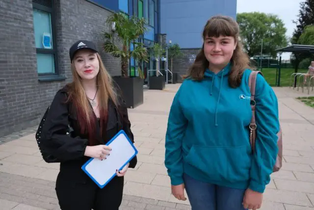 Carisbrooke pupil on GCSE Results Day