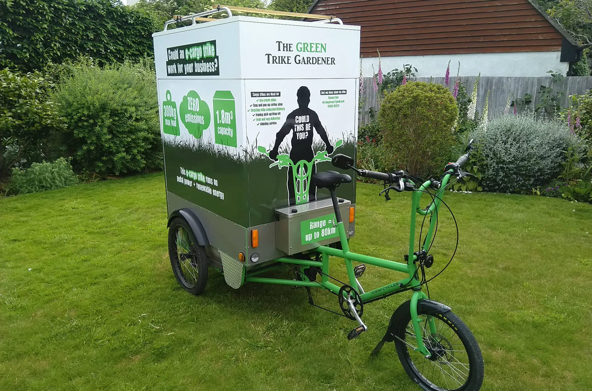 The Green Trike Gardener's e-cargo trike