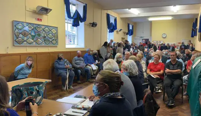 Residents at Niton Parish Council Meeting