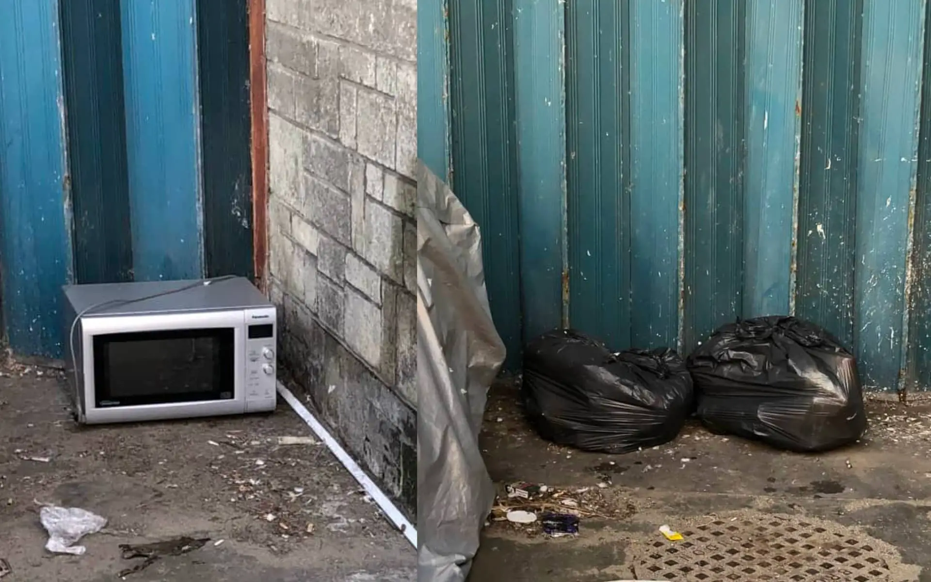 Fly tipping at Ventnor Bus Station
