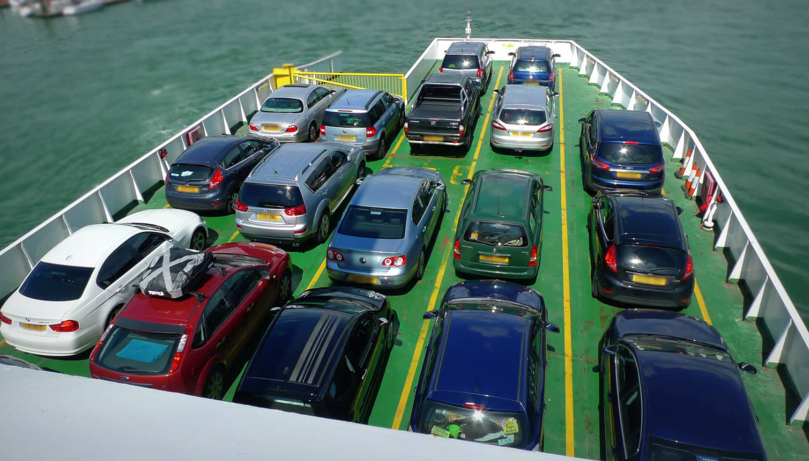 Ferry car deck