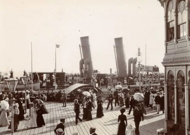 PS Queen (II) dockside in Southampton