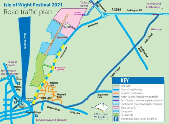 Festival Road traffic plan