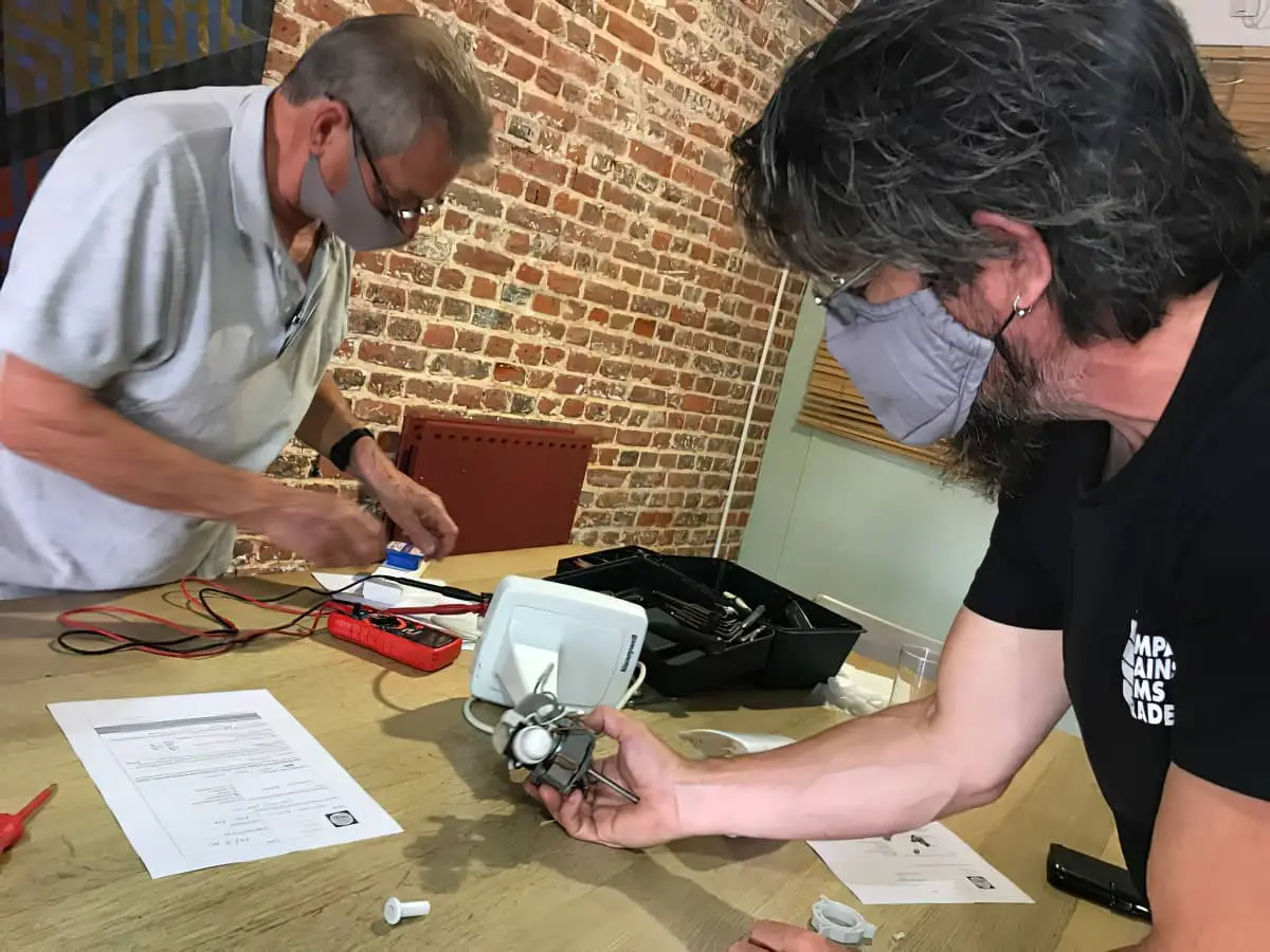 repair cafe - electronic items being repaired