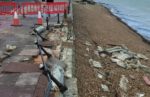 Cowes Seafront damage after storm