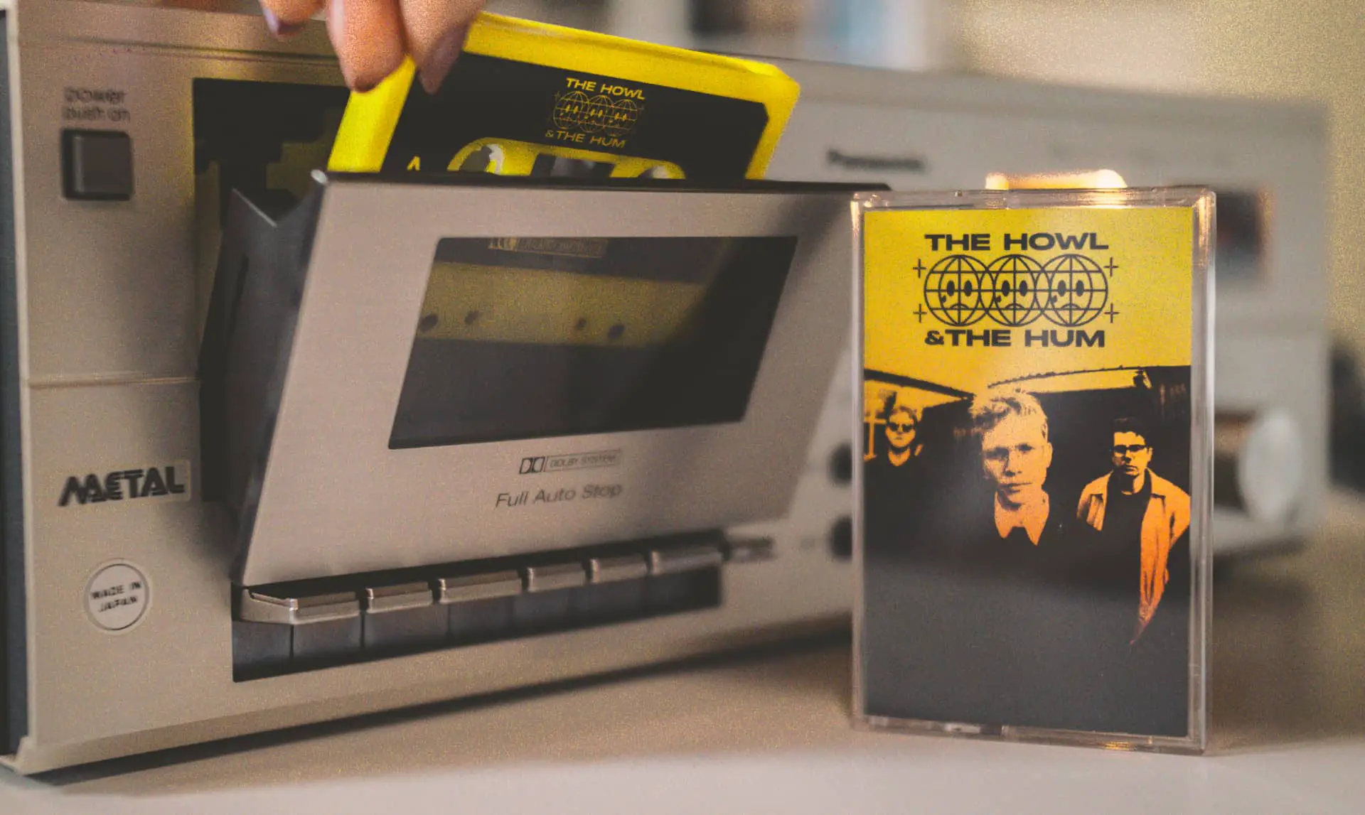 Howl and Hum cassette with tape player