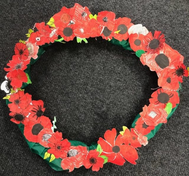 Paper poppy display