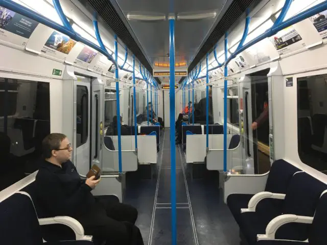 Inside the new train