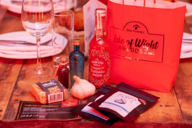Isle of Wight Awards hamper gift bag for guests