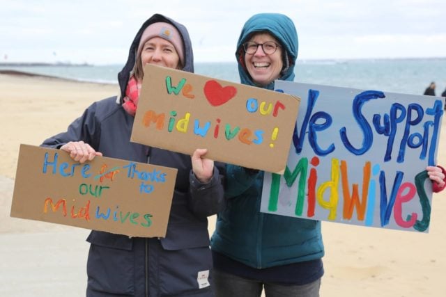 March with Midwives Gathering at Appley Beach by Keith Pollard