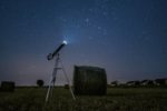 telescope in field