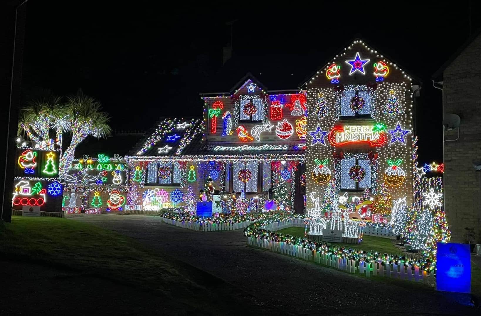 Matt Whitham's Christmas light display