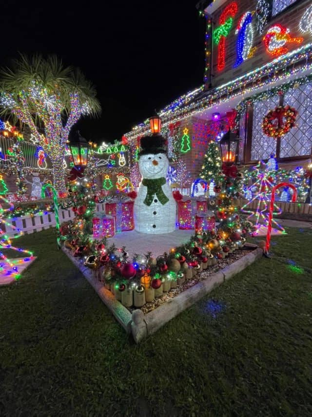 Matt Whitham's Christmas light display