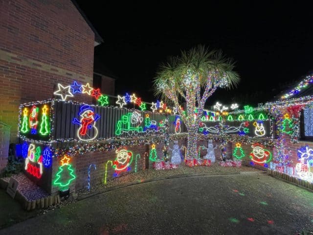 Matt Whitham's Christmas light display