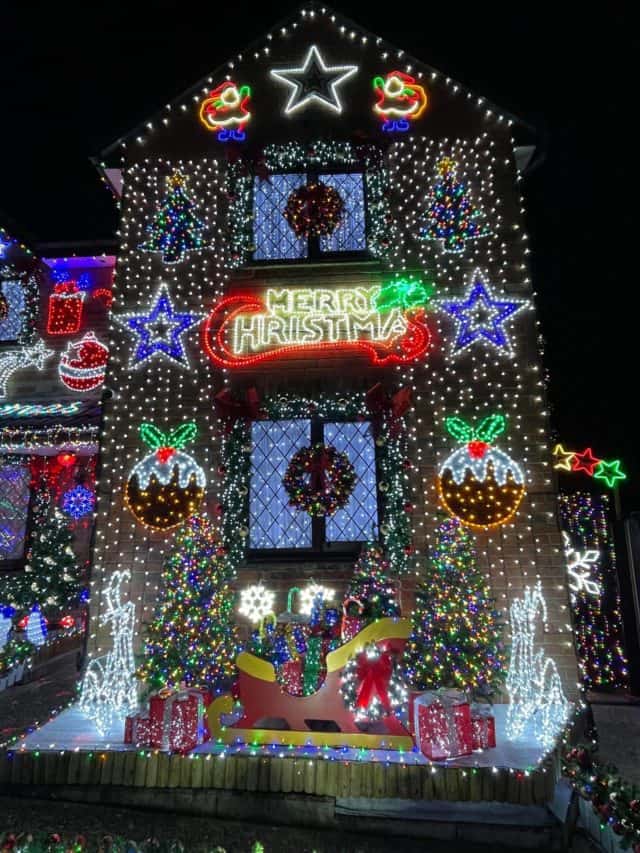 Matt Whitham's Christmas light display