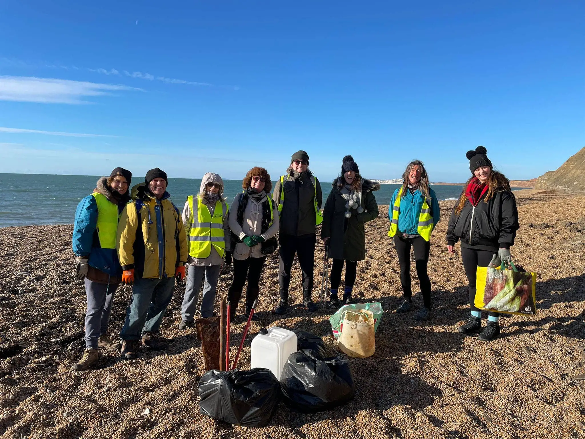 Planet Aware beach clean at Shepherds chine