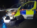Police van in collision in Sandown