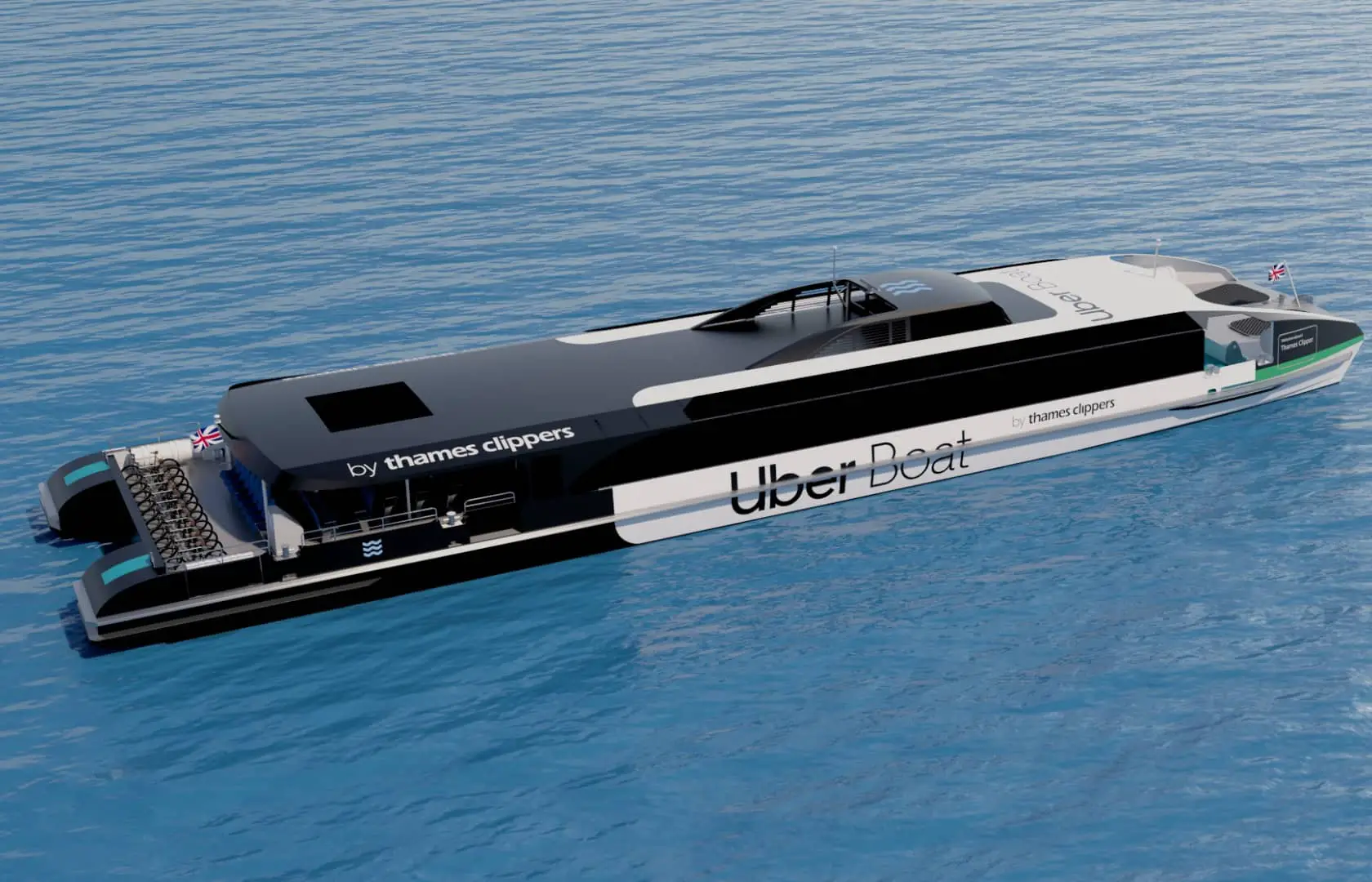 Uber Thames Clipper boat