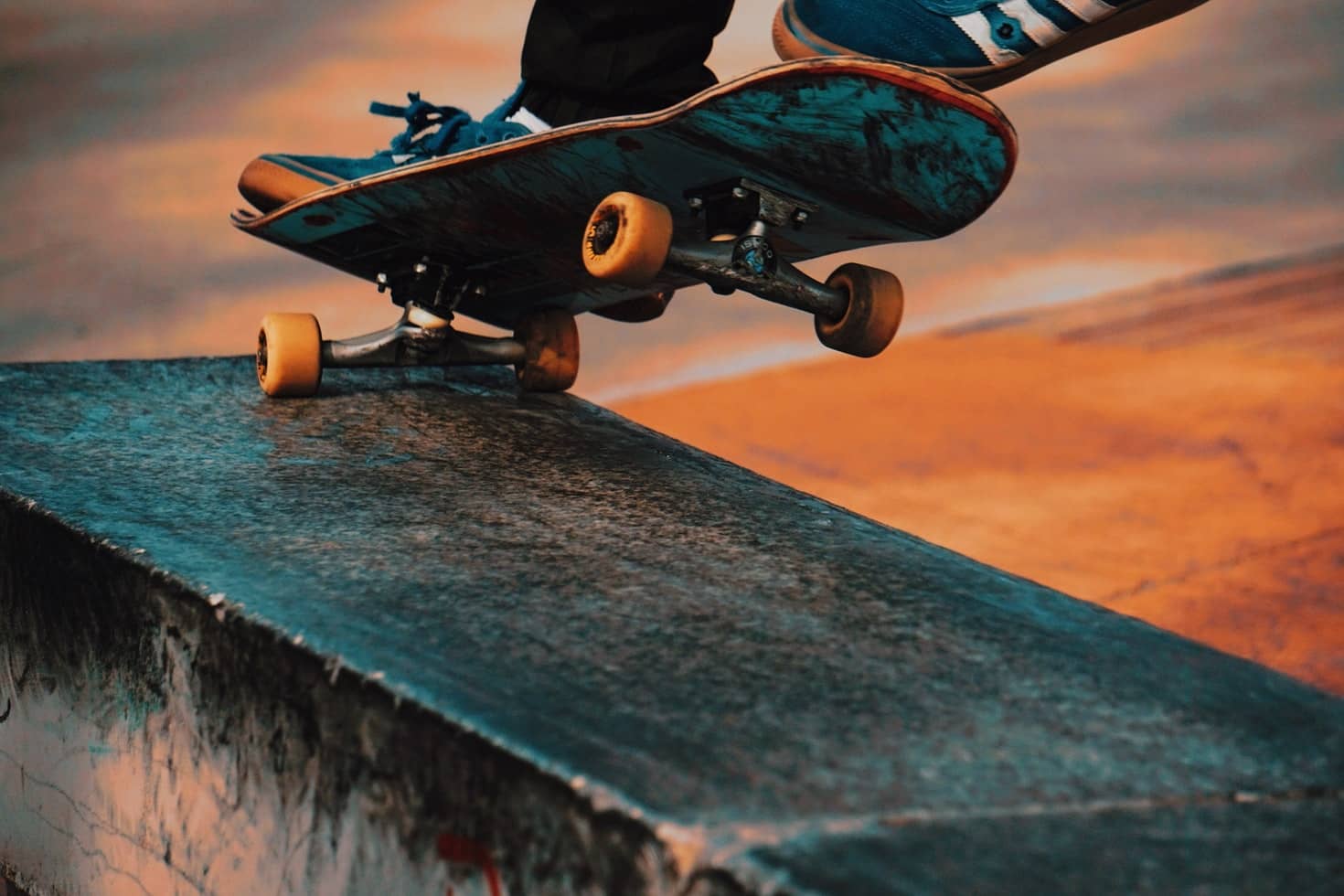 close up of a skateboarder