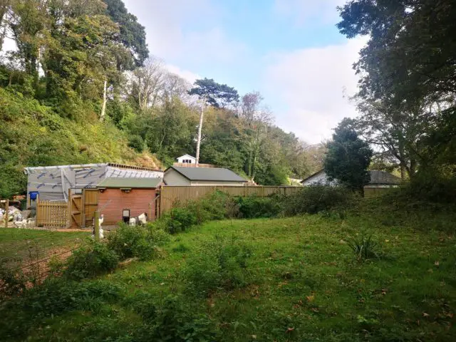 The Bridge Cottage site from the footpath