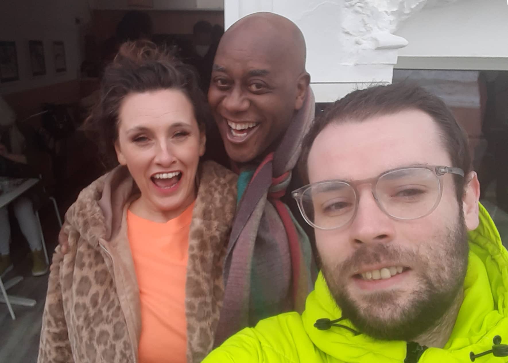 Christopher Jackson with Grace Dent and Ainsley Harriott