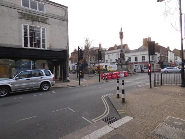 Junction of High Street and St James Street 