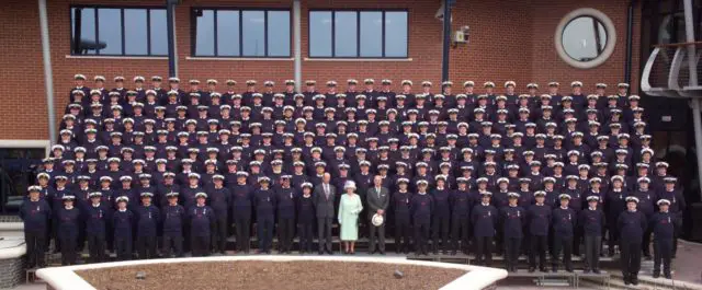 Her Majesty The Queen and Prince Philip at the Lifeboat College in Poole