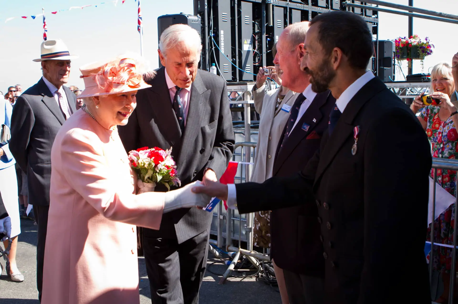 Her Majesty The Queen at the opening of Cowes Lifeboat Station in 2012
