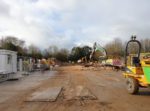 Building work at new West Wight primary school