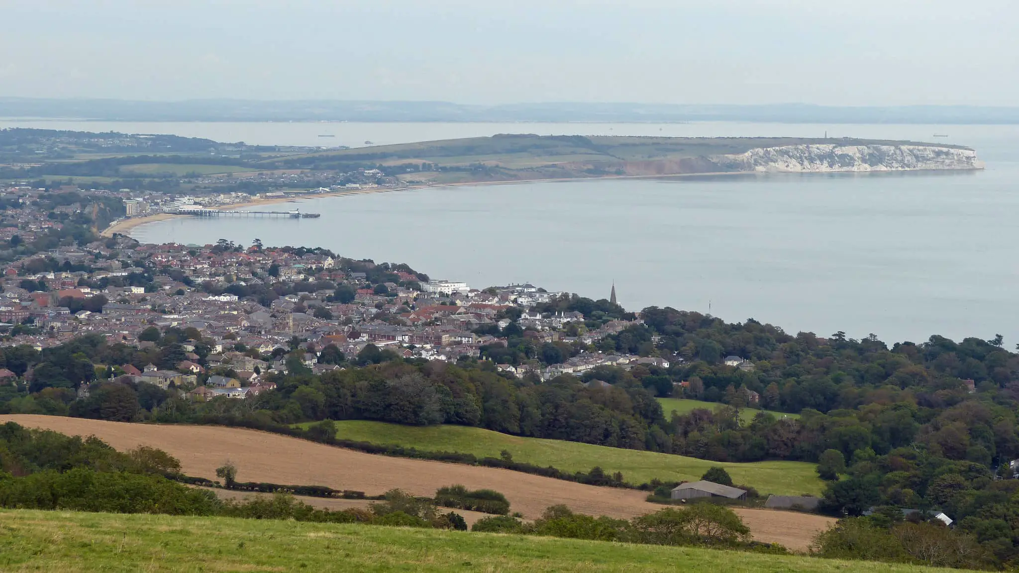 View of Sandown from a distance