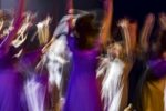 Blurry image of people dancing