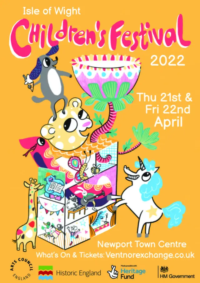 Isle of Wight Children’s Festival poster by Katie Stone