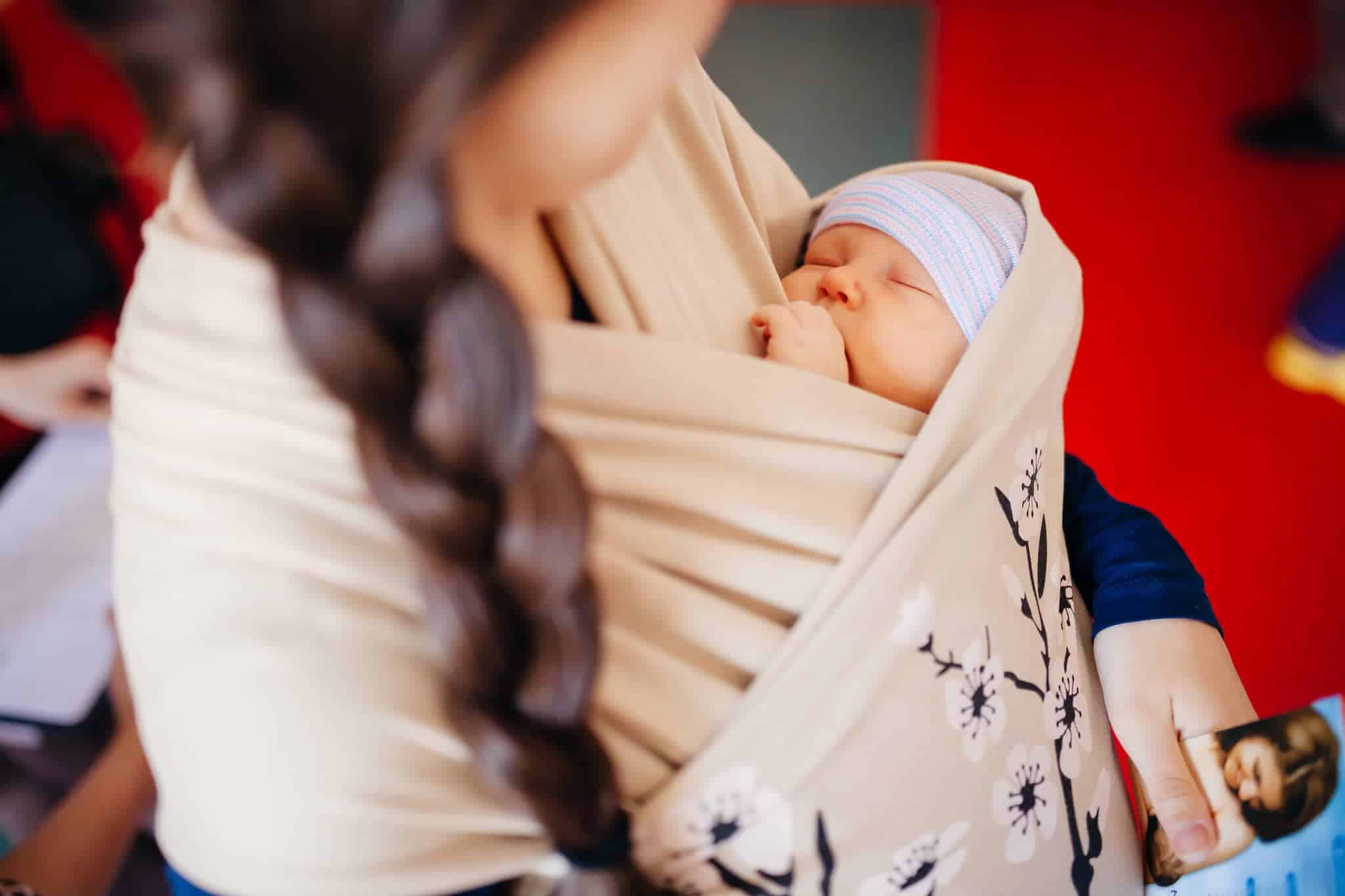 Ukrainian mother and baby