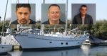 Yacht with Labelle, Redhead and Barber mug shots on top