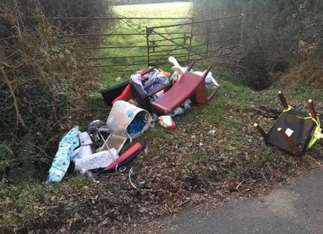 The fly tipping colemans lane