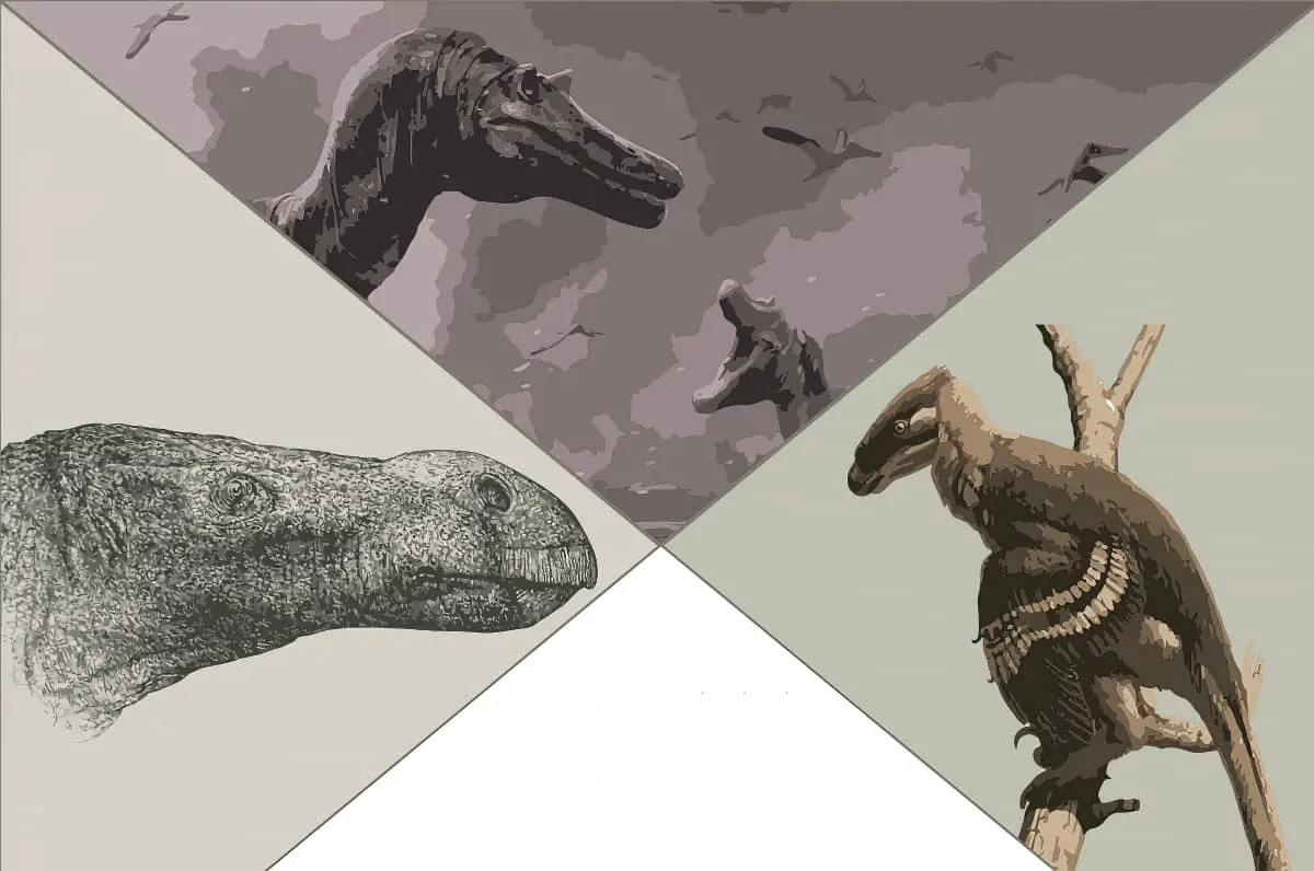 Illustration of new dinosaurs