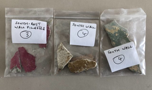 Bags with some of the samples analyzed by Catherine Hassall