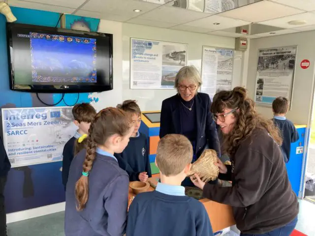 Pupils at Maritime Archaeology Trust’s (MAT) inspiring Discovery Bus
