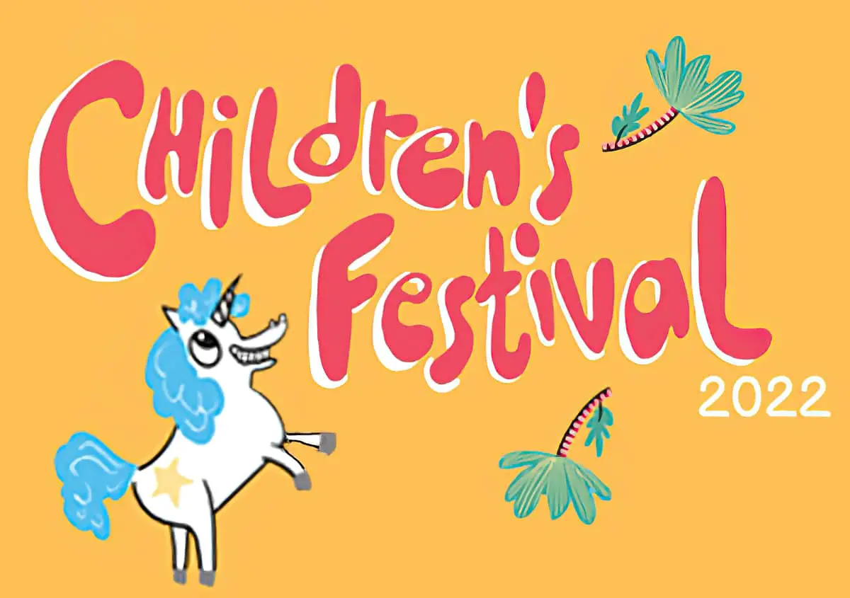 Isle of Wight Children's Festival logo with unicorn