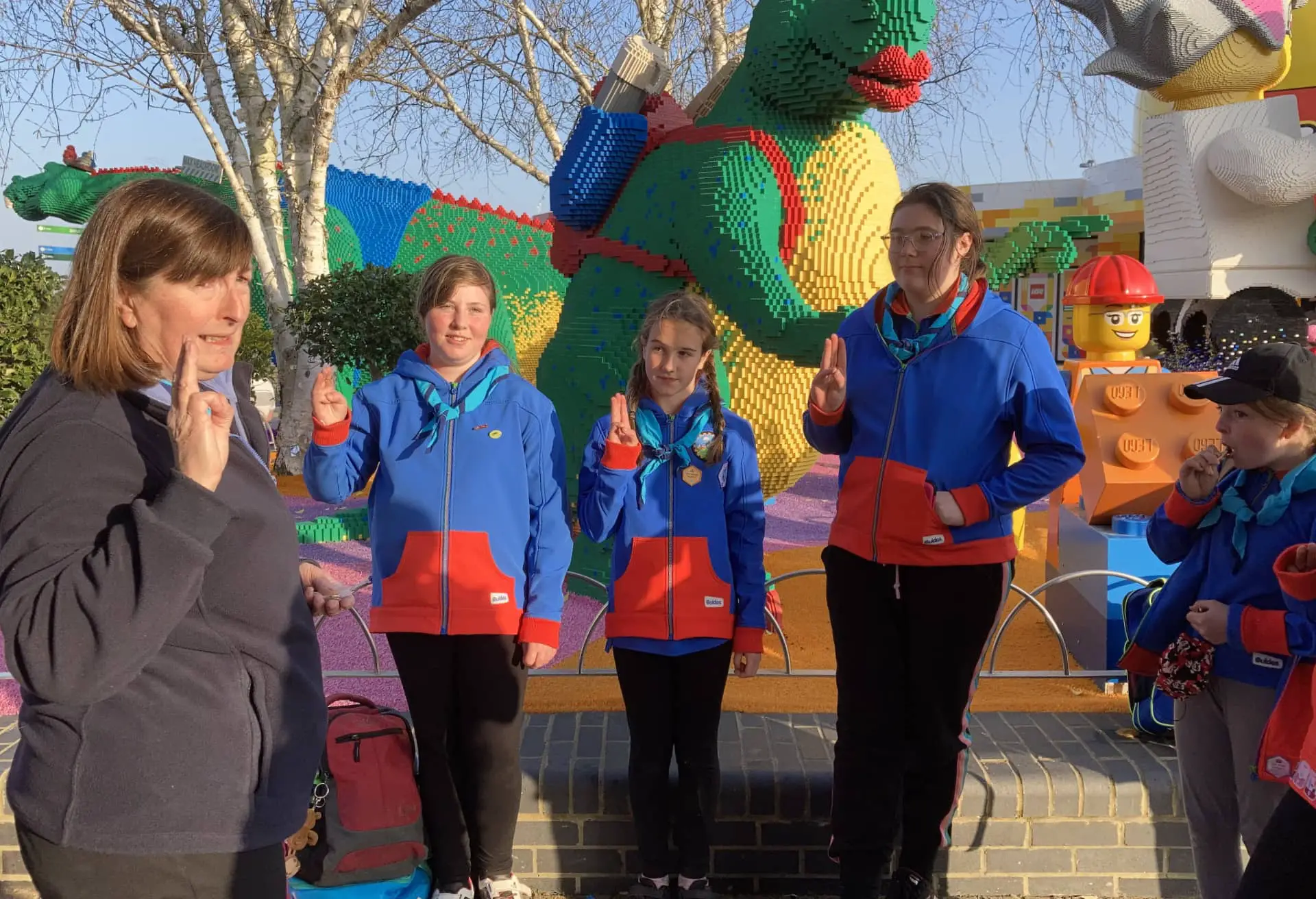 Girlguides at Lego Land March 2022