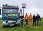 Jed and his team from Coghlan transport with Lady Brabazon and Andrew Holman