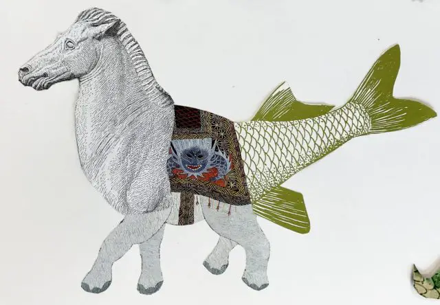 Creative Biosphere Exhibition - Horse with fish tail and elephant legs