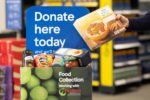 Food collection point at Tesco