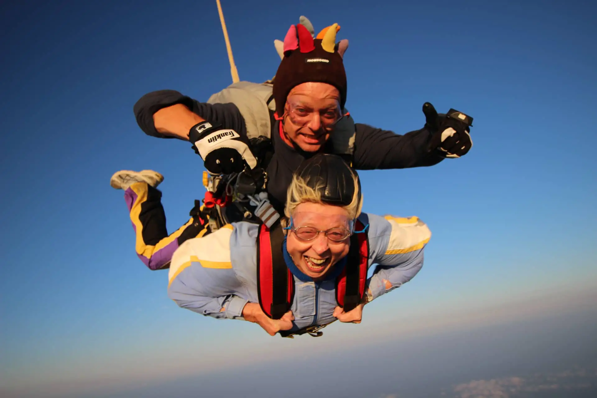 Joan Livingston skydiving