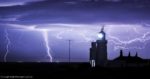 Lightning at St Catherine's lighthouse
